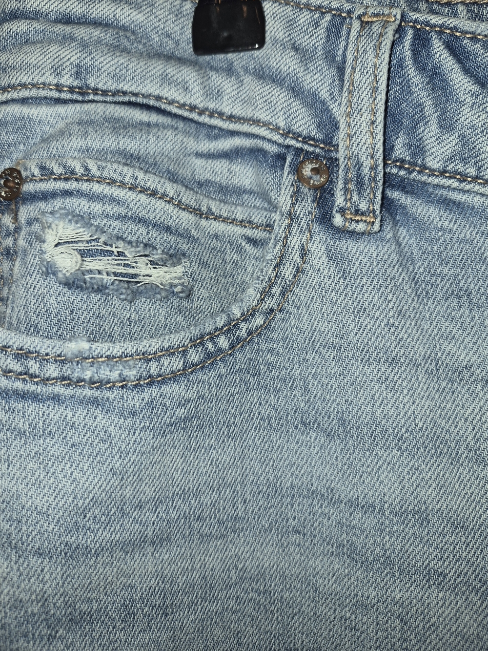 AMERICAN EAGLE A- LINE fit Light Blue Wide-Leg Jeans - Picture 12 of 14